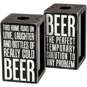 Primitives by Kathy Tall 'Beer' Cork & Cap Holder